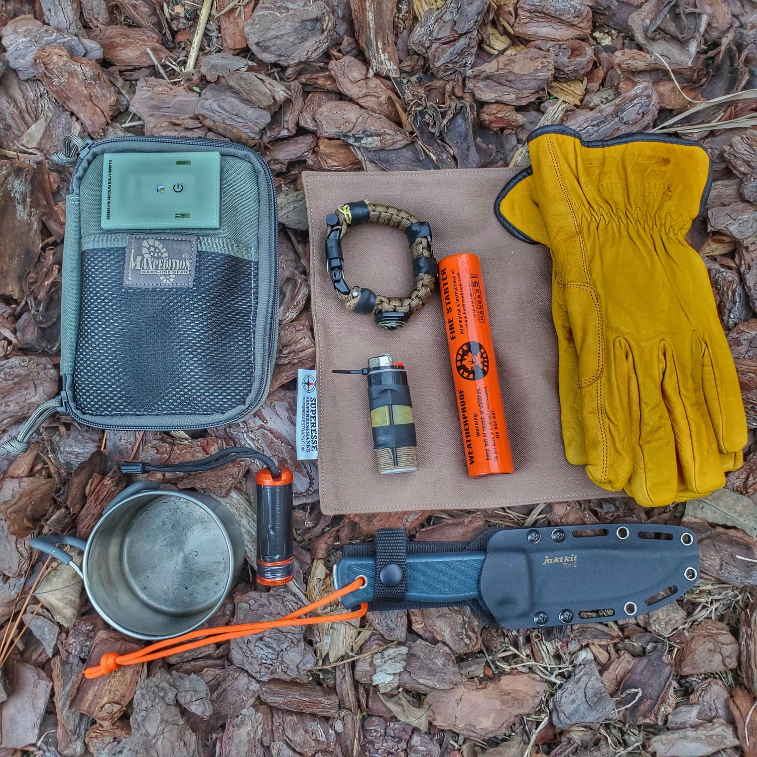 Camp Rag - Burn Proof Work Cloth built from Durable Kevlar Fabric w/ Lanyard Grommet.