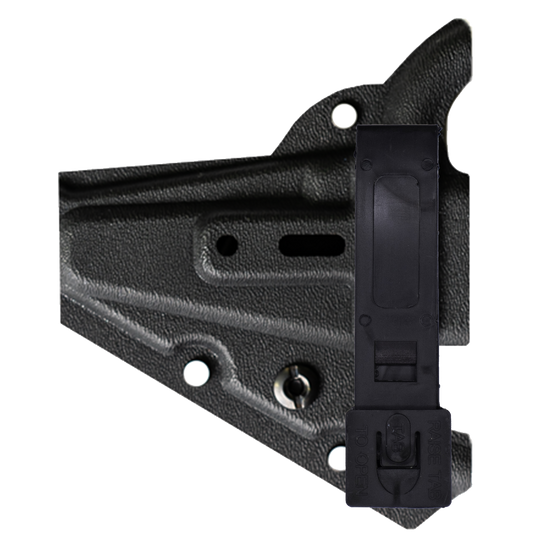 UMG X OS Black PRO/V2/ECO Shear Kydex Holder with Adjustable Retention