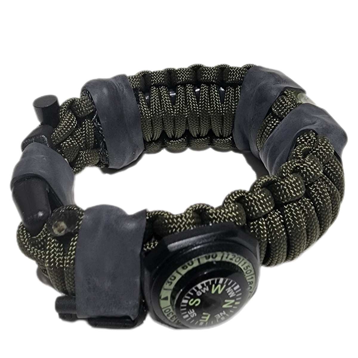 The Escape Evade Pathfinder: Military & Tactical Strap w/ SERE kit, Compass, Kevlar Saw, Cuff Key. | Urban Medical Gear Medium Large fits 7.5" to 8"