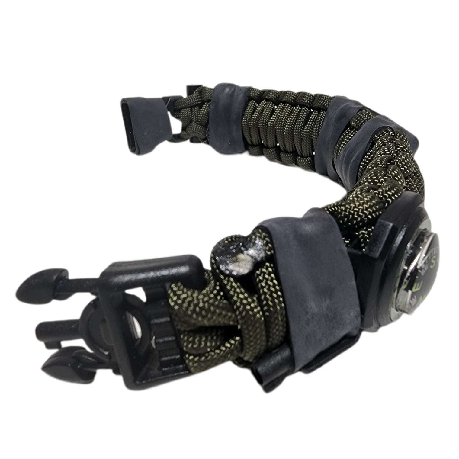 The Escape Evade Pathfinder: Military & Tactical Strap w/ SERE kit, Compass, Kevlar Saw, Cuff Key.