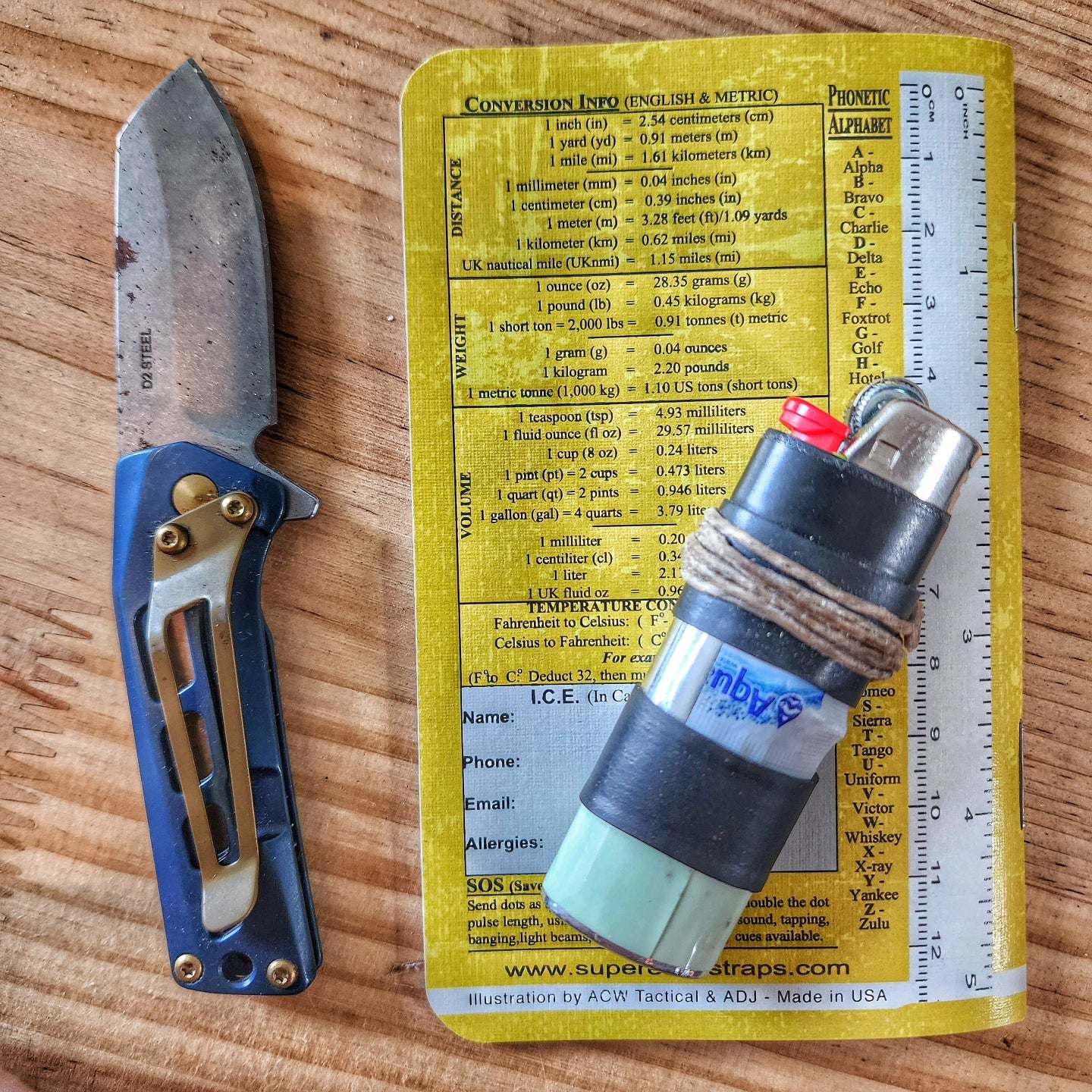 Superesse Field Memo Pad (Yellow) - Durable Pocket Notebook with Survival References