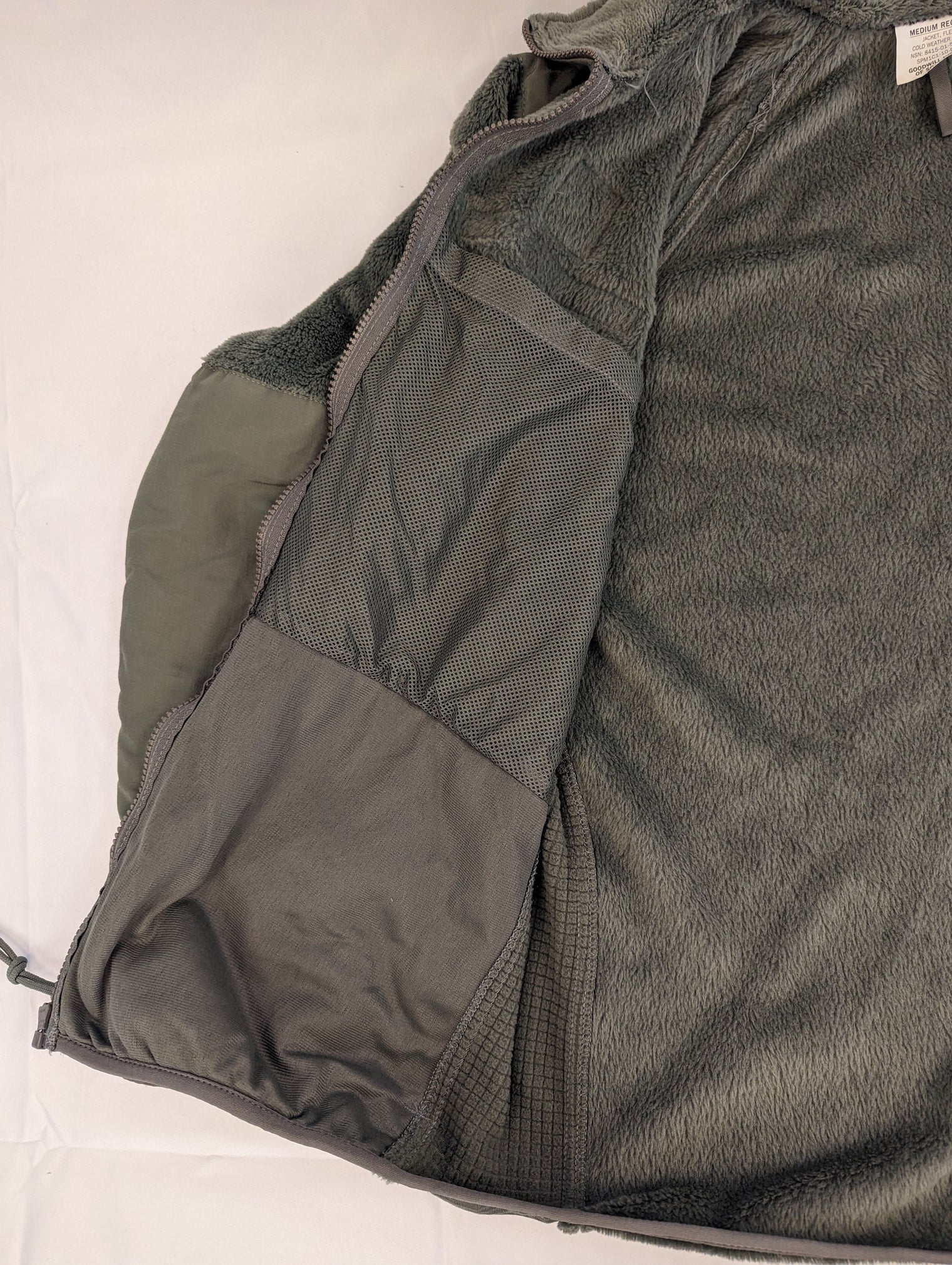 Cold Weather Jacket (Fleece) - Green - Jacket detail view 5