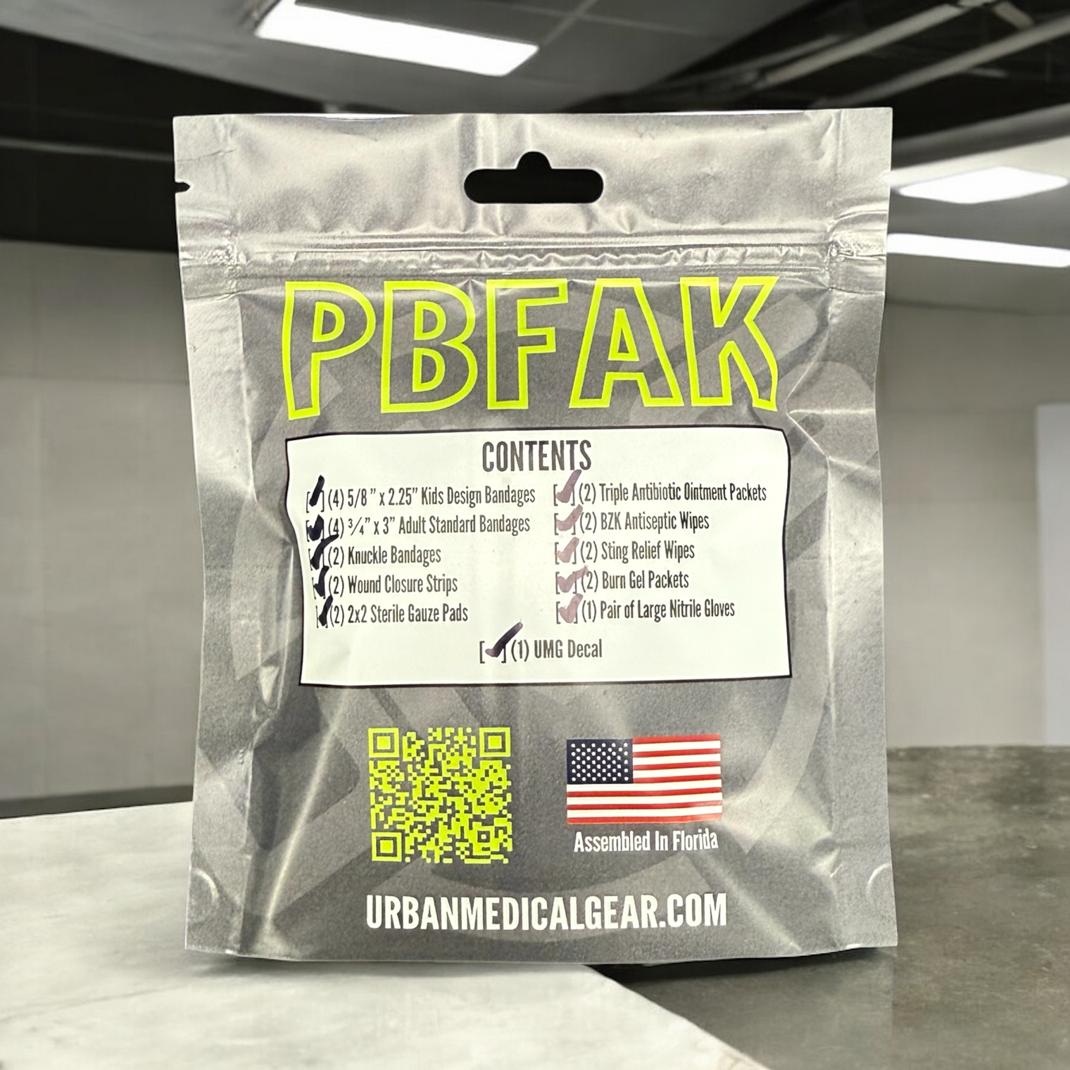 PBFAK Ouch Pouch | Personal Bandage First Aid Kit