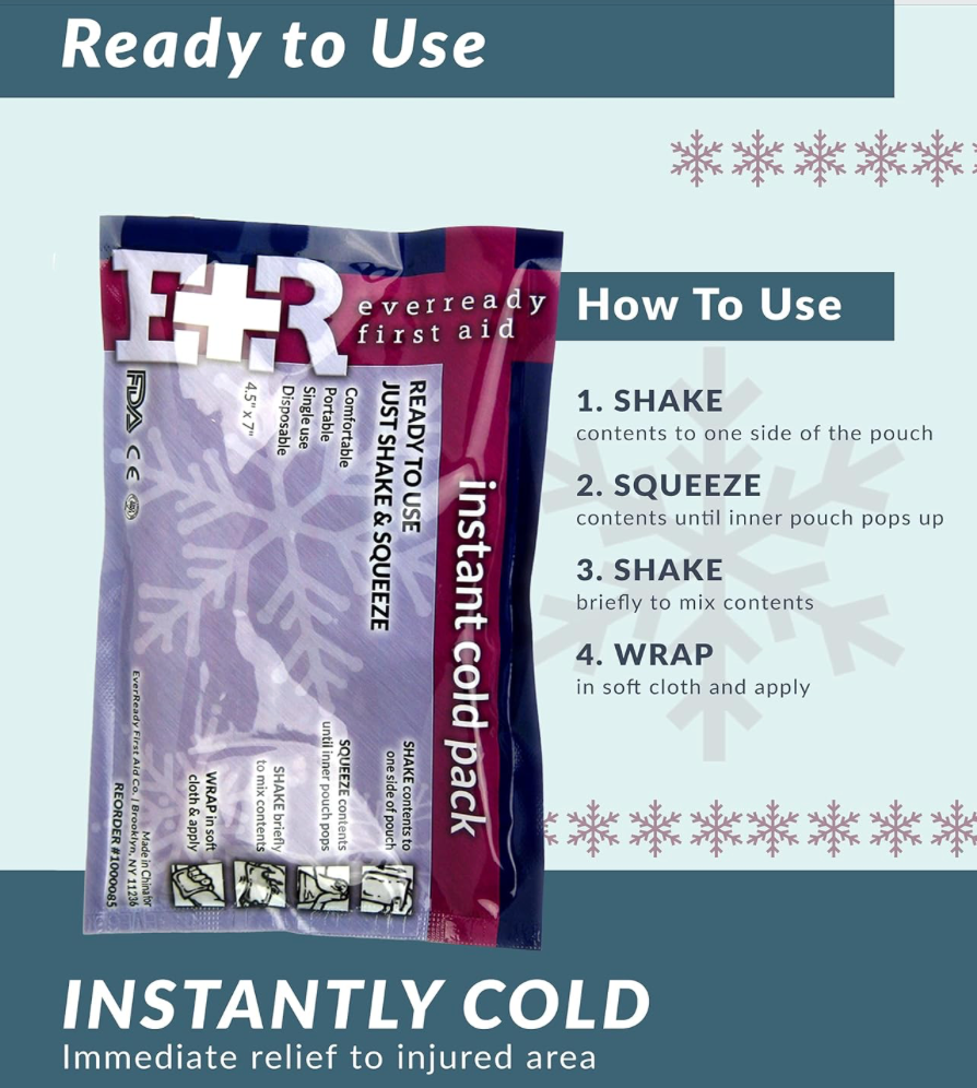 Urban Medical Gear® Instant Cold Pack – Disposable Cold Compress for Pain & Injury Relief