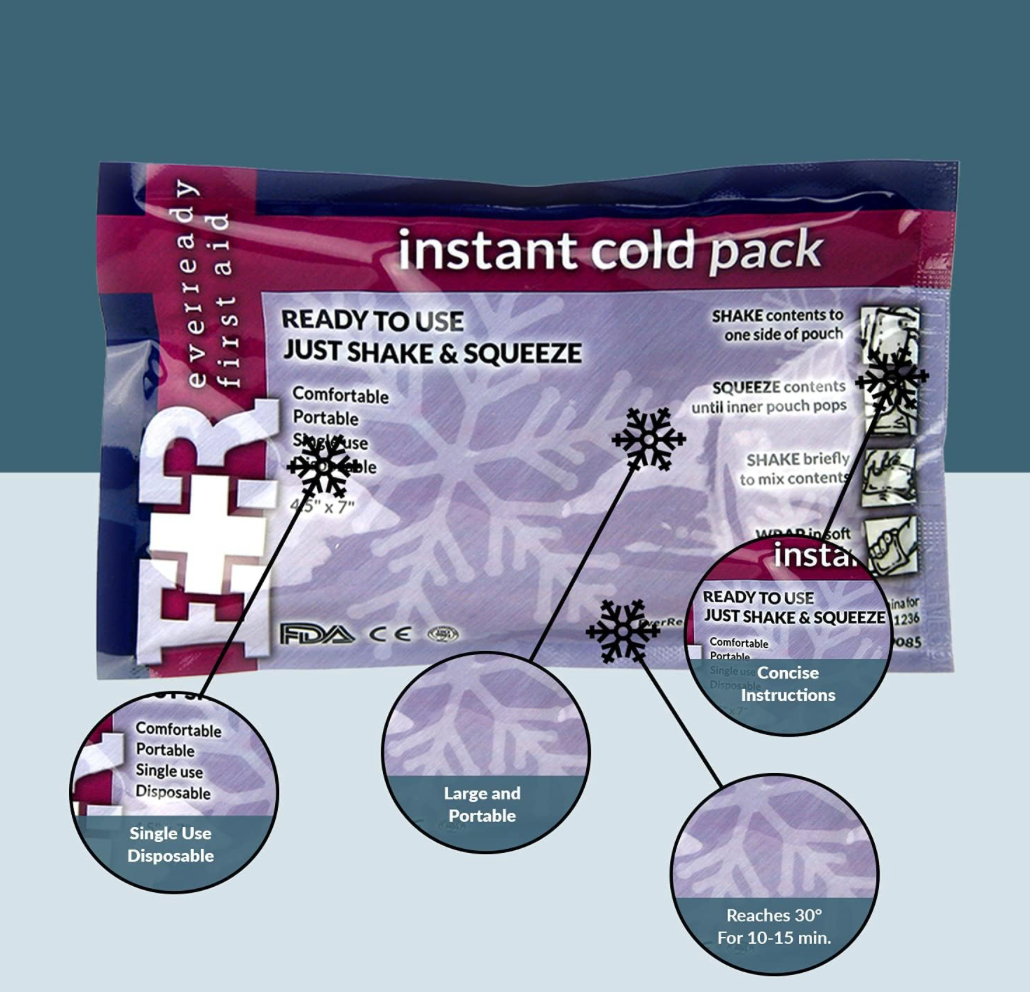 Urban Medical Gear® Instant Cold Pack – Disposable Cold Compress for Pain & Injury Relief