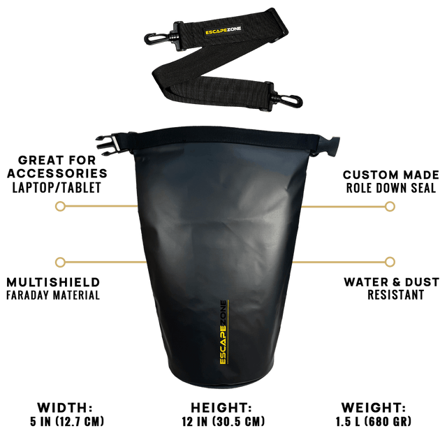 EscapeZone Faraday Dry Bag – 10 Liter