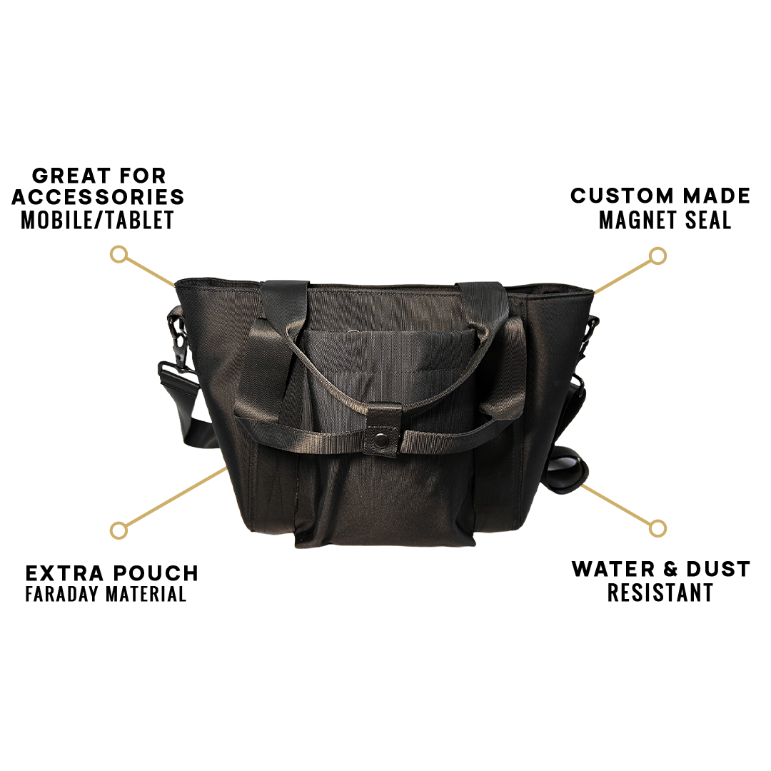 EscapeZone Stylish Women’s Handbag with Faraday Pockets (small)