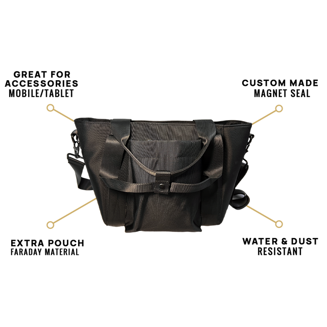 EscapeZone Stylish Women’s Handbag with Faraday Pockets (small)