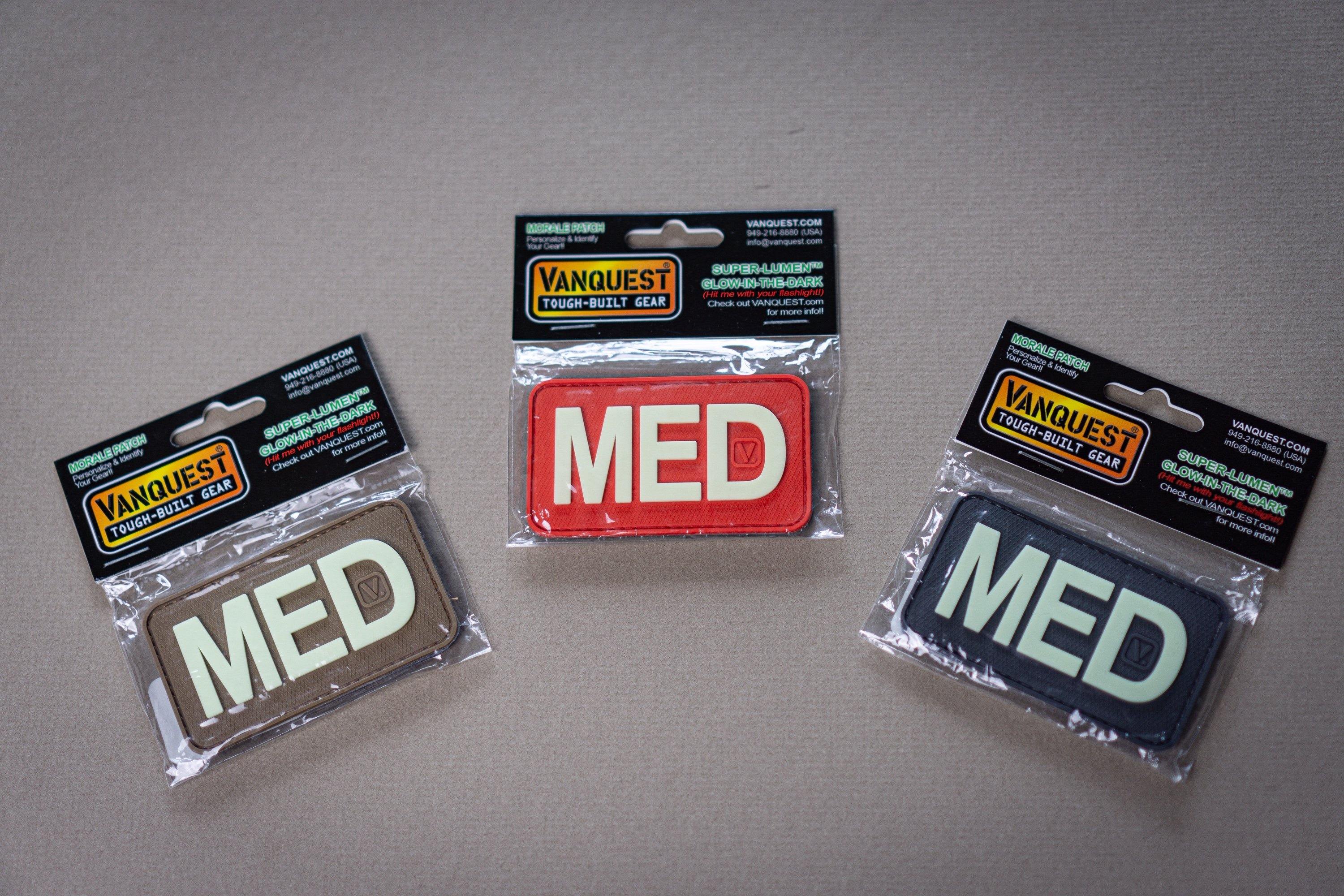 MED Medical Patch Super-Lumen Glow-In-The-Dark Patch - Vanquest  Tough-Built Gear