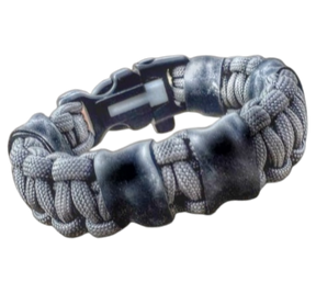 Scout Slimline: Minimalist's Paracord Bracelet for Survival Essentials - Fire, Cut, Shelter, Signal Small fits 6.25" to 7" wrists / Tactical Black / - Paracord Straps by Superesse Straps LLC