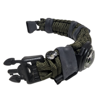 The Escape Evade Pathfinder: Military & Tactical Strap w/ SERE kit, Compass, Kevlar Saw, Cuff Key.