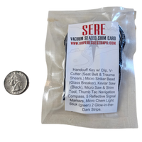 Shim Personal Survival Cards - Wallet Size Vacuum Sealed Survival Packets