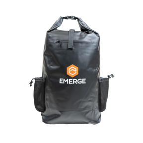 50L Heavy Duty Dry Bag w/ Straps - Black -  by Emerge Survival