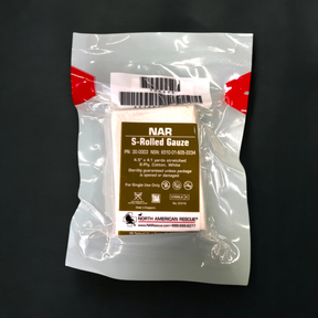 NAR S-Rolled Gauze | Compact Sterile Wound Packing & Bleeding Control 4 yrds. -  by Urban Medical Gear
