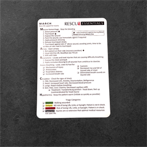 M.A.R.C.H. Cards | Quick-Reference Trauma Management Guide -  by Urban Medical Gear 