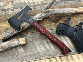 Patriot Hatchet - Stealth Black/Red - 485 by Prep123.com