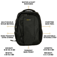 EscapeZone Shield/Faraday Ballistic Backpack-NAVY