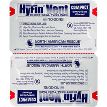 Load image into Gallery viewer, HyFin Vent Compact Chest Seal Twin Pack - Urban Medical Gear 