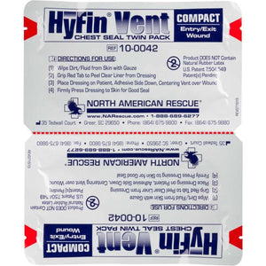 HyFin Vent Compact Chest Seal Twin Pack - Urban Medical Gear 